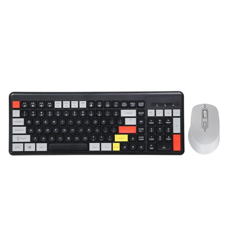 Bluejw Slim Wireless Mouse and Keyboard Set - Compact Ergonomic 2.4G USB Combo for Gaming & Everyday Use - Image 2